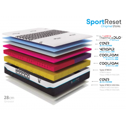 El colchón Sport Reset Original está diseñado junto a ﬁsioterapeutas